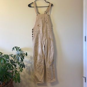 Anthropologie Embroidered Wanderer Overalls